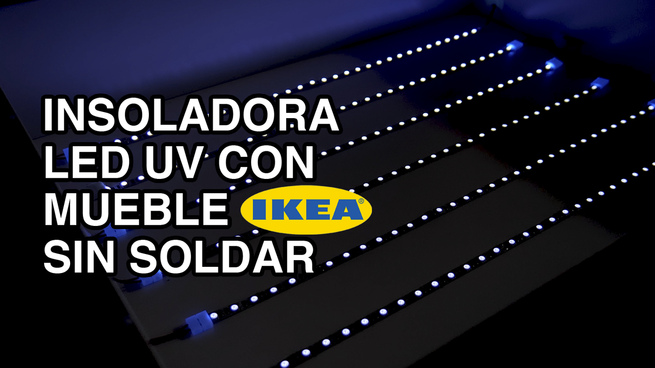 Construye tu insoladora con luces LED para serigrafía con mueble de IKEA