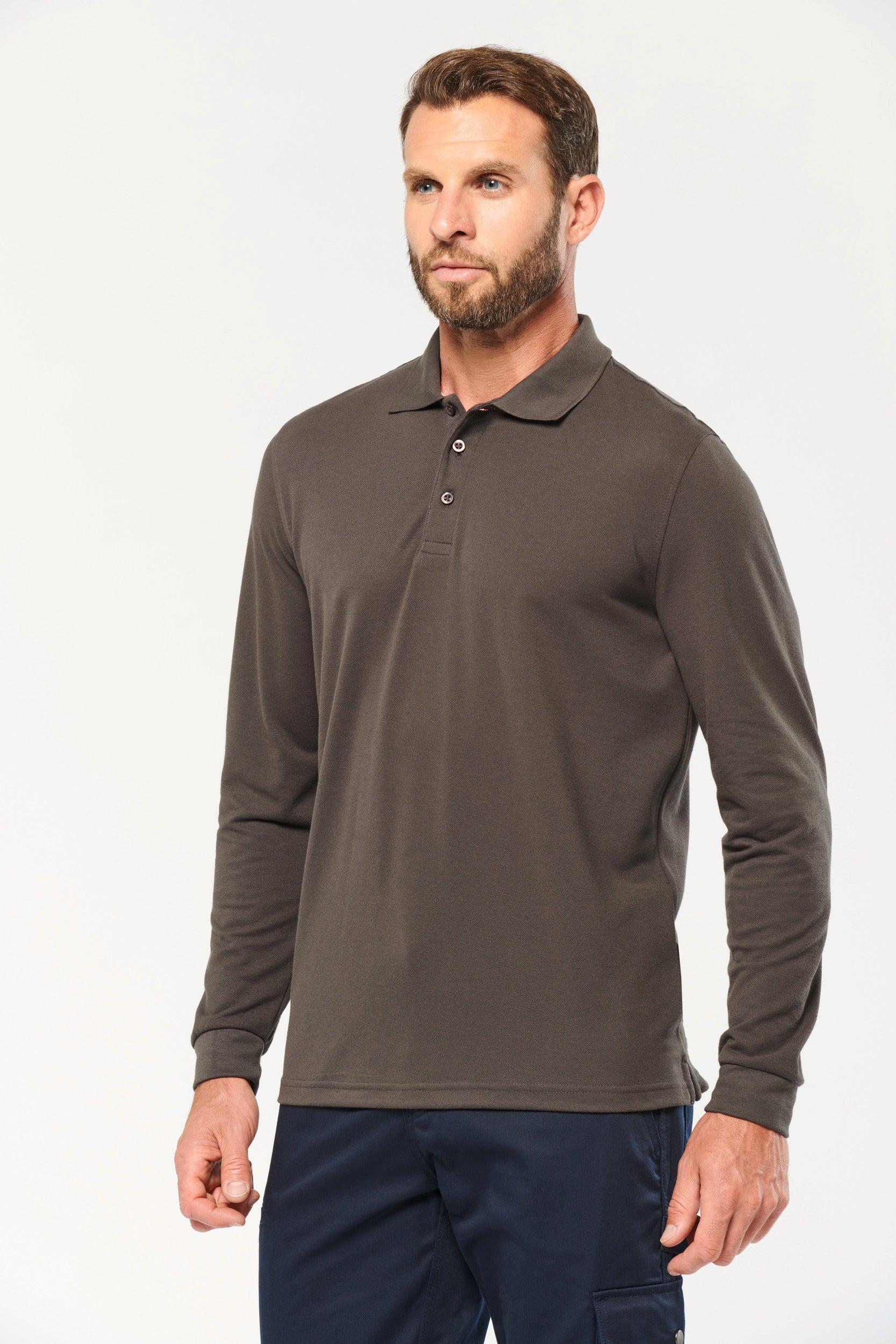 Men's Long-sleeved Polo Shirt | WK276