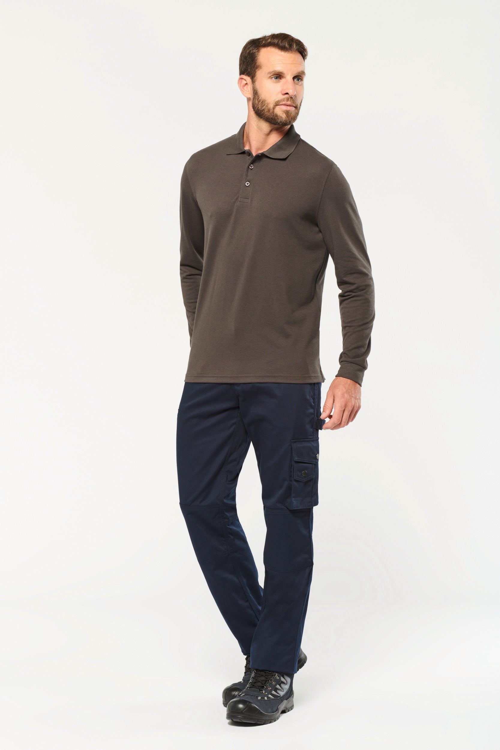 Men's Long-sleeved Polo Shirt | WK276