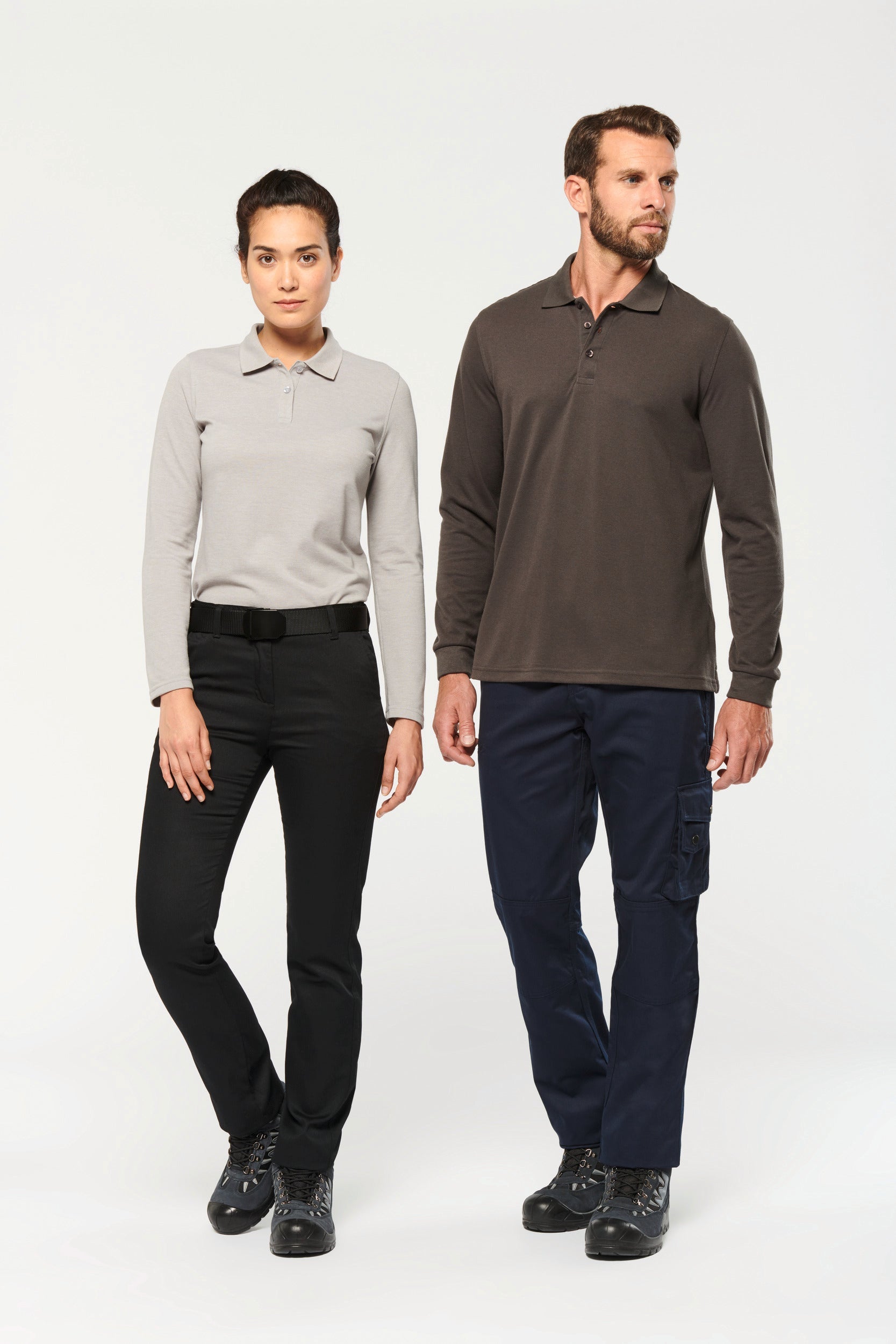 Men's Long-sleeved Polo Shirt | WK276