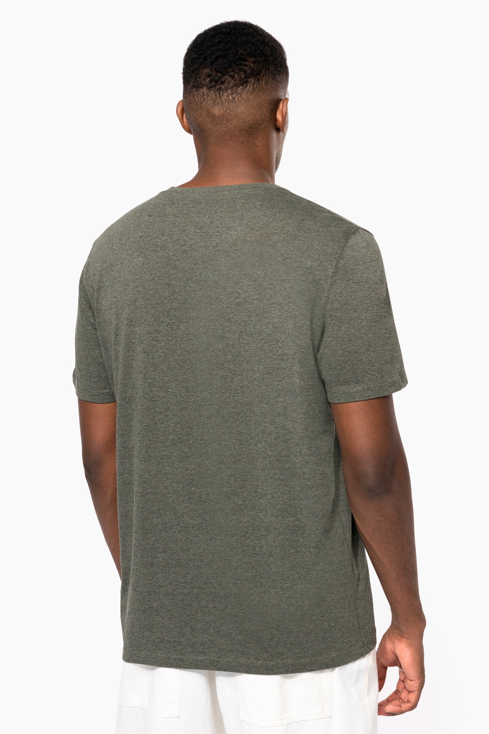 V-neck T-shirt With Buttons - 140 Gsm - KNS302