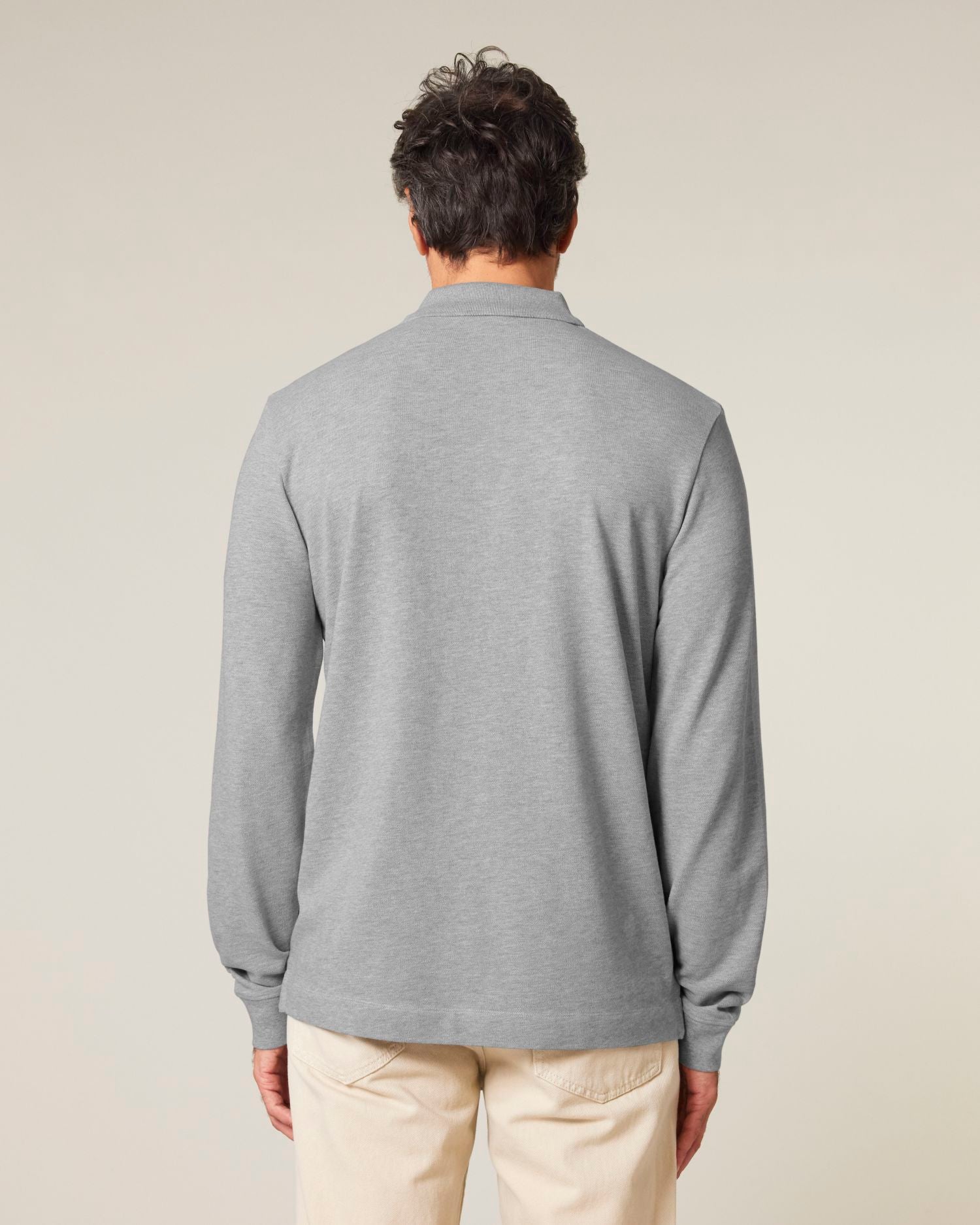 Unisex Organic Cotton Long Sleeve Polo - 240 GSM | Prepster 2.0 STPU223