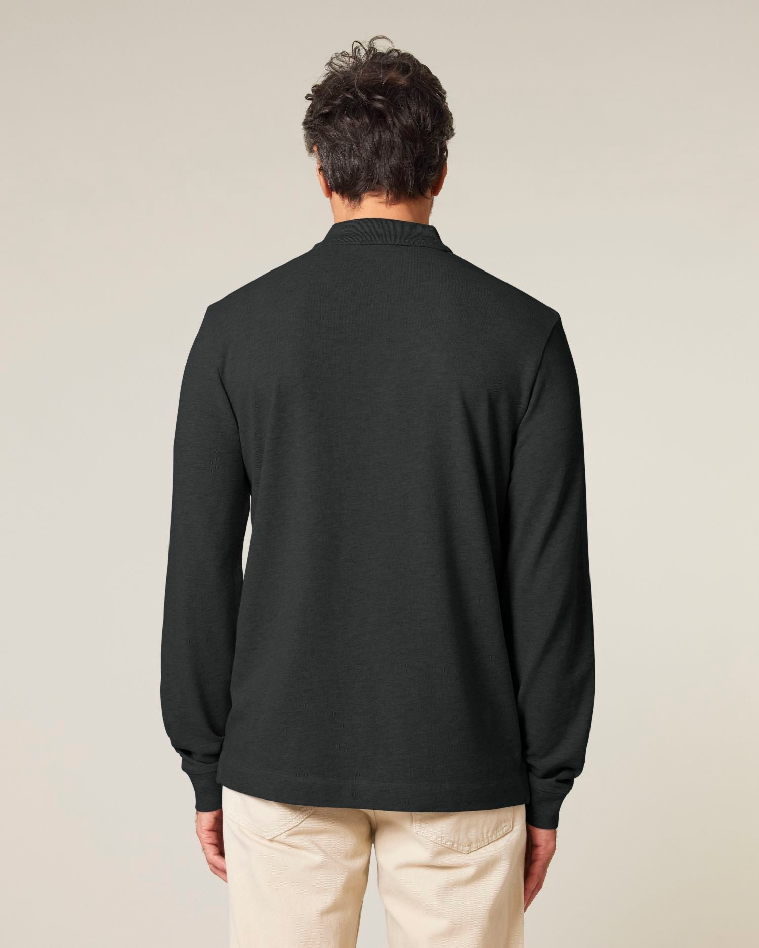 Unisex Organic Cotton Long Sleeve Polo - 240 GSM | Prepster 2.0 STPU223