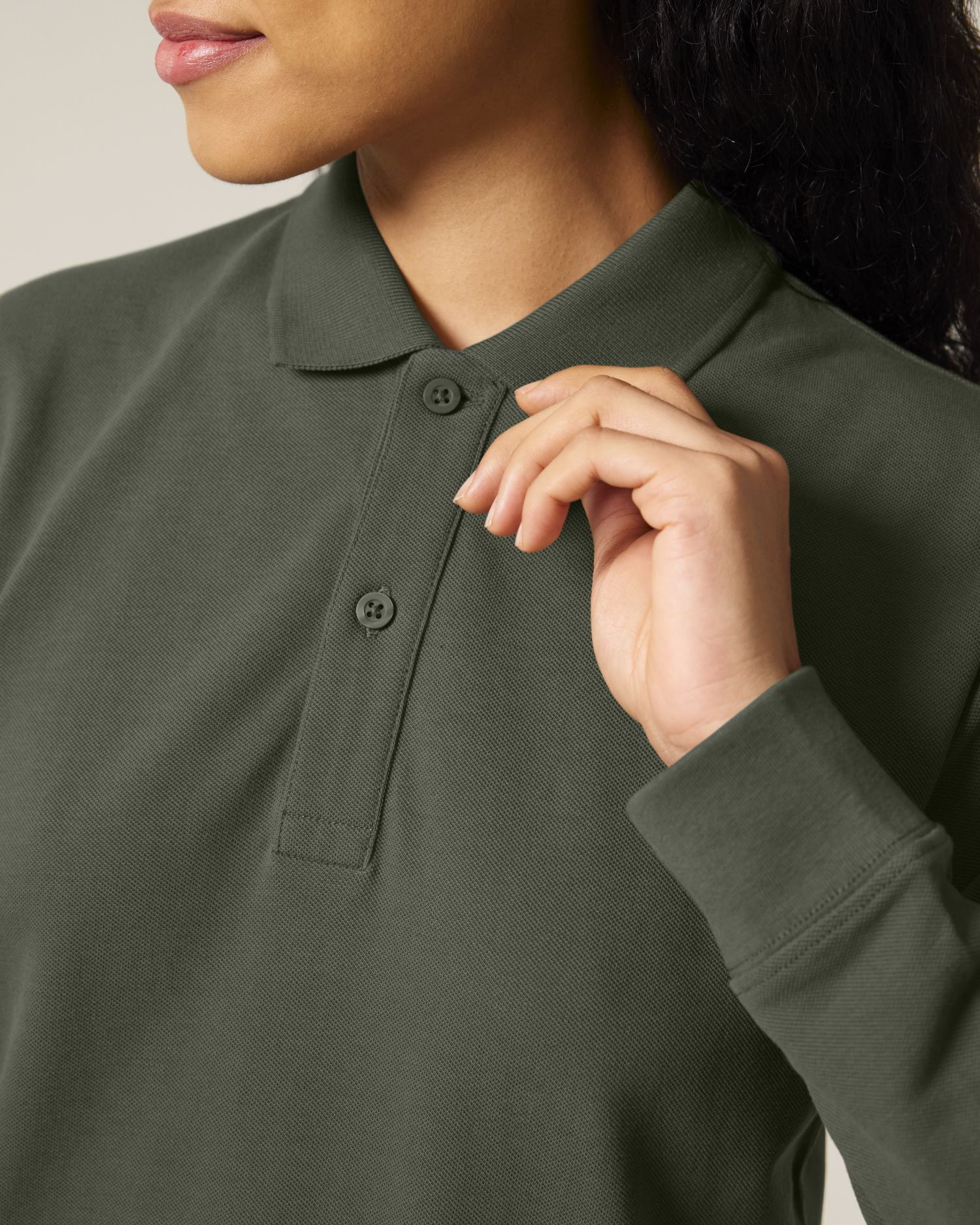 Unisex Organic Cotton Long Sleeve Polo - 240 GSM | Prepster 2.0 STPU223