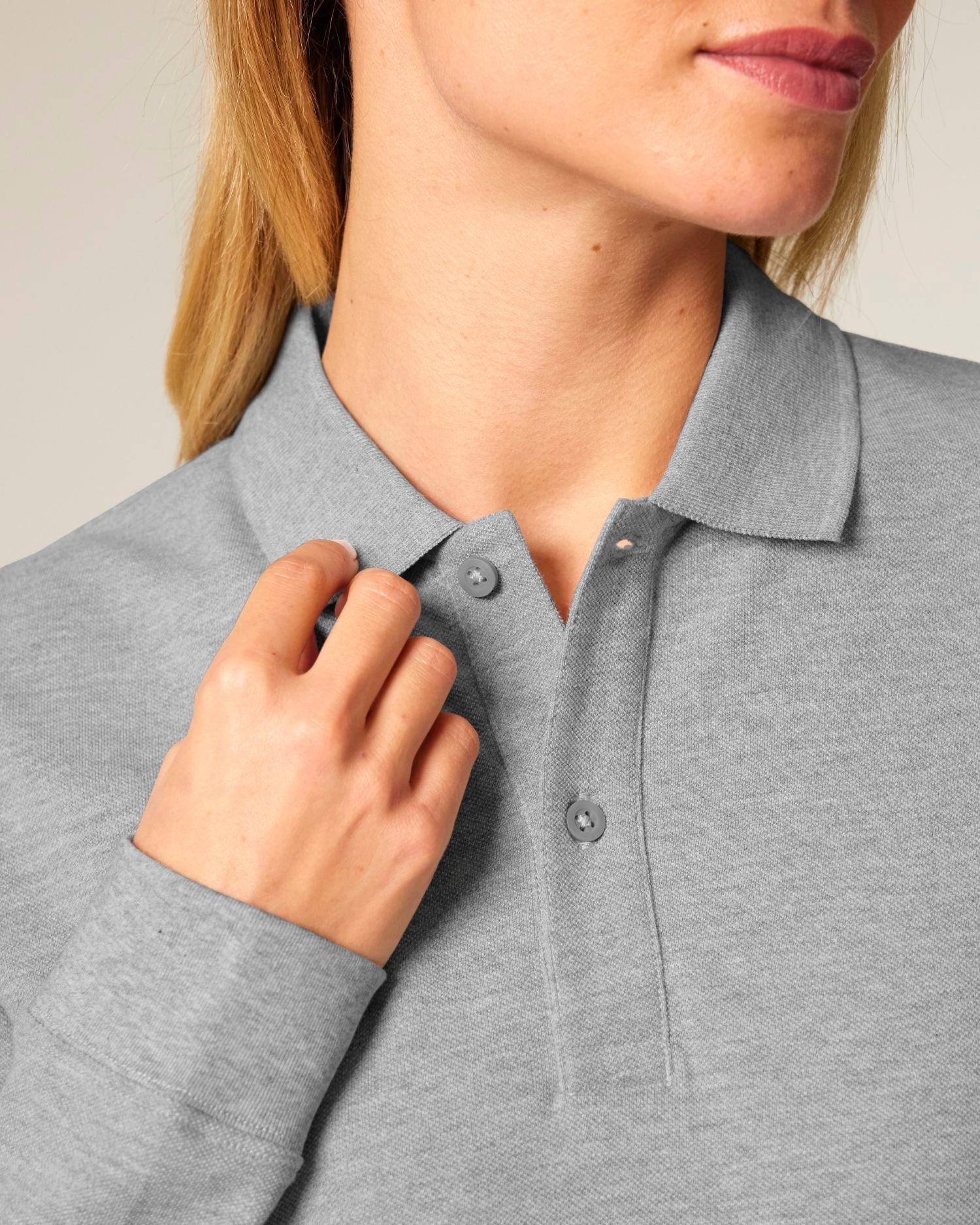 Unisex Organic Cotton Long Sleeve Polo - 240 GSM | Prepster 2.0 STPU223