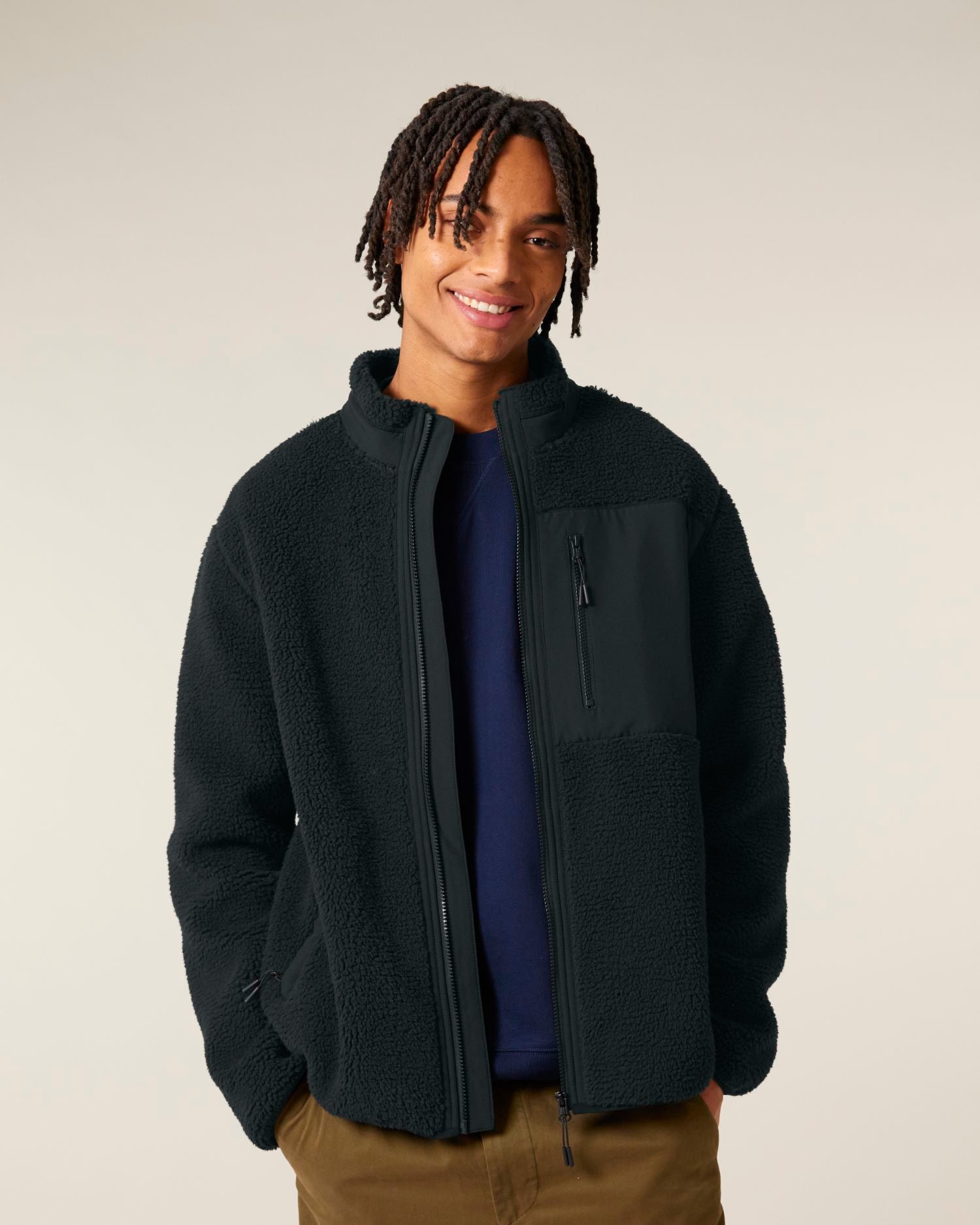 Unisex Recycled Sherpa Jacket - 450 GSM | Brooker STJU248