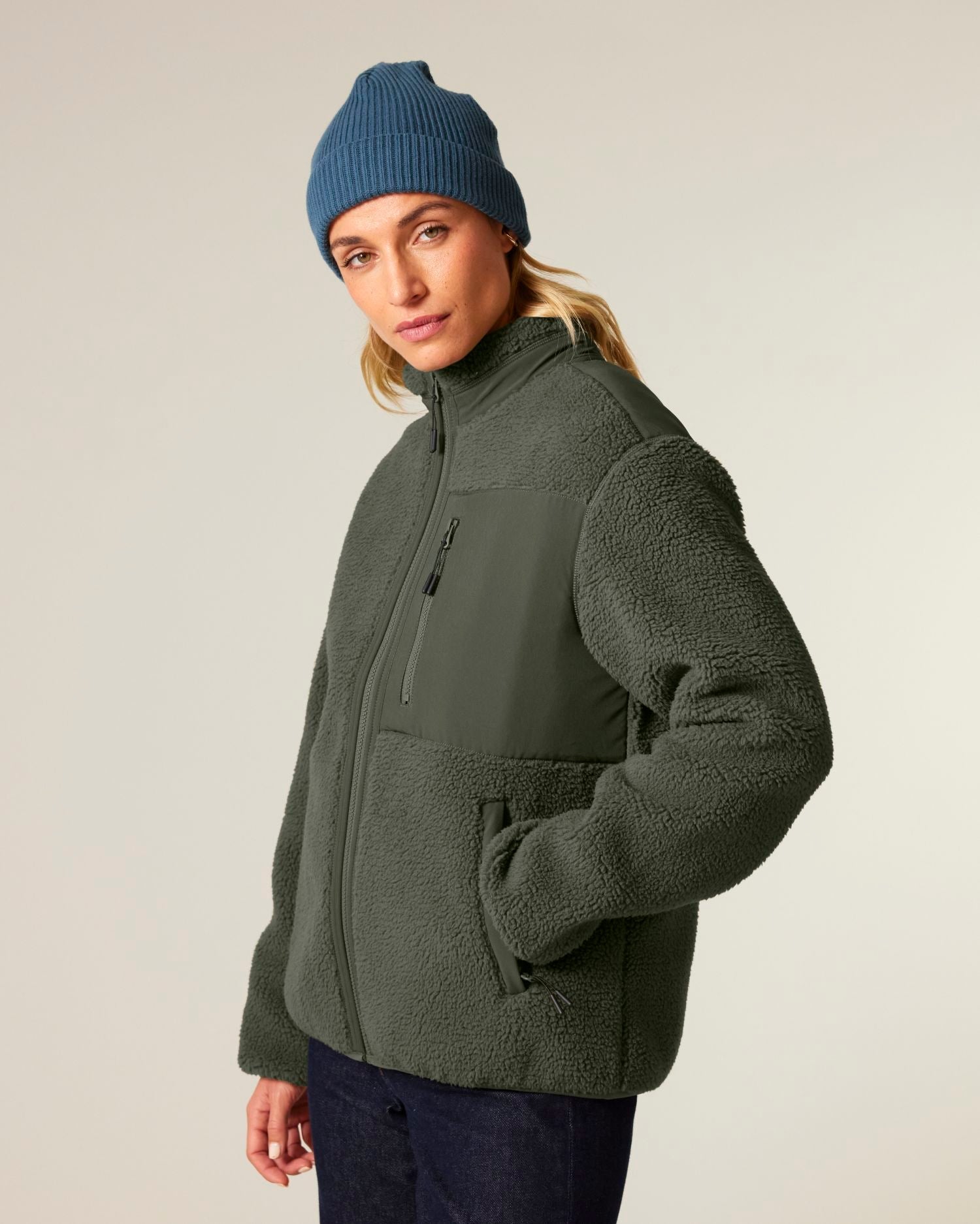 Unisex Recycled Sherpa Jacket - 450 GSM | Brooker STJU248