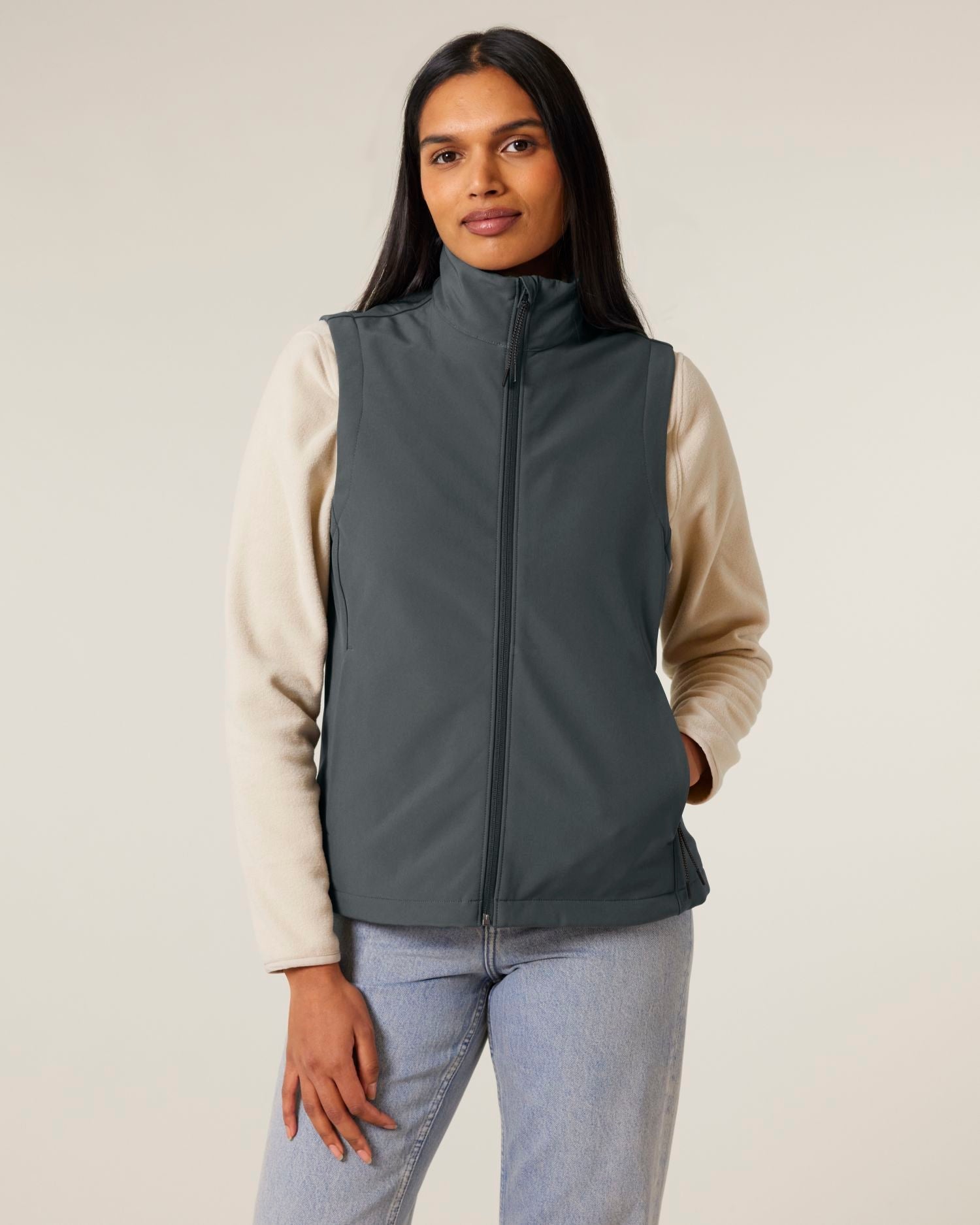 Women’s Sleeveless Water-Repellent Softshell Jacket - 315 GSM | Stella Trail Blazer STJW236