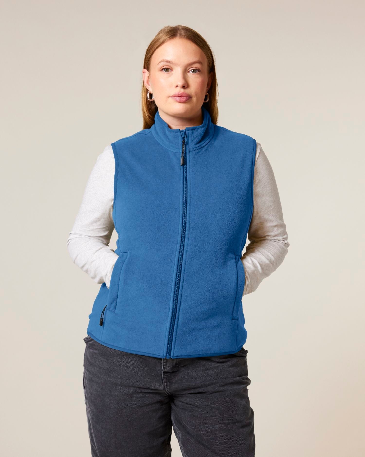 Women’s Recycled Sleeveless Fleece Jacket - 300 GSM | Stella Quester STJW241