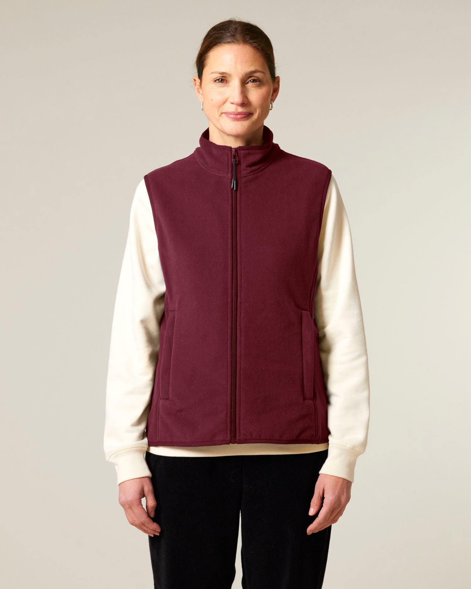 Women’s Recycled Sleeveless Fleece Jacket - 300 GSM | Stella Quester STJW241