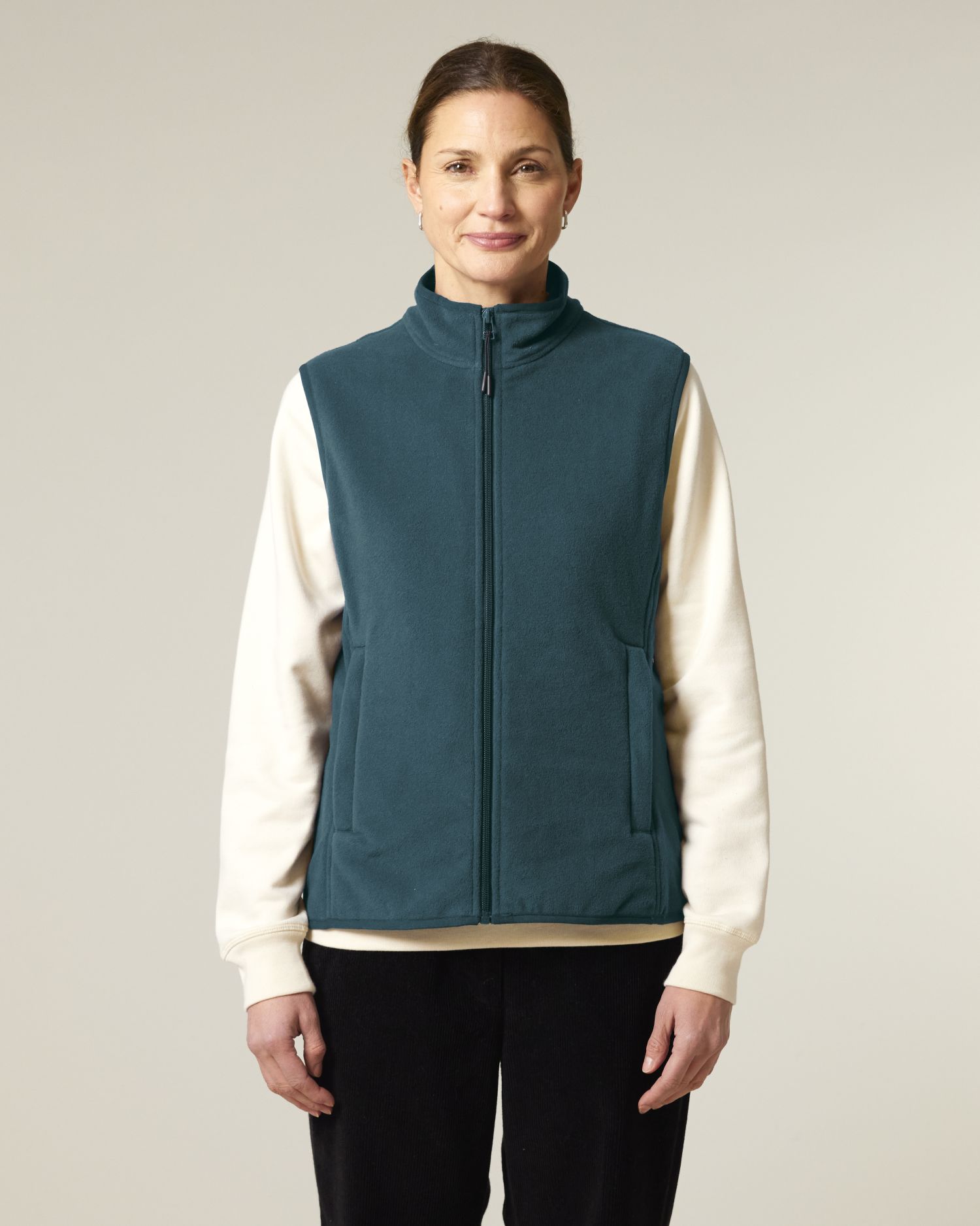 Women’s Recycled Sleeveless Fleece Jacket - 300 GSM | Stella Quester STJW241