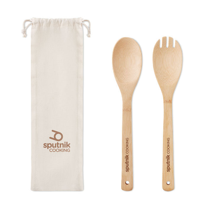 Set Bamboo Utensils Salad | MAYEN SET - MO9903