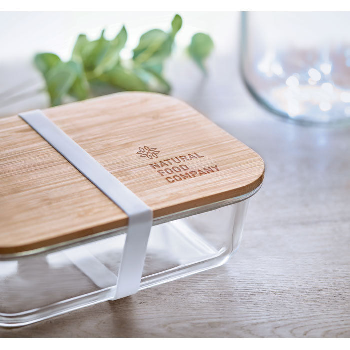 Glass Lunchbox With Bamboo Lid | TUNDRA LUNCHBOX - MO9962