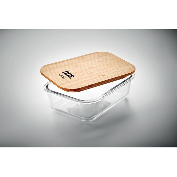 Glass Lunchbox With Bamboo Lid | TUNDRA LUNCHBOX - MO9962