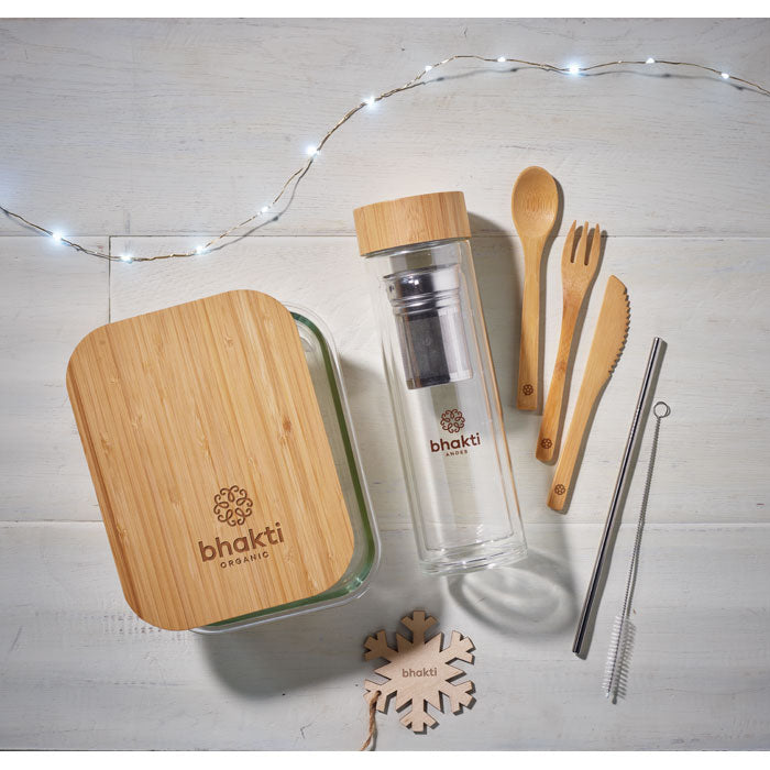 Glass Lunchbox With Bamboo Lid | TUNDRA LUNCHBOX - MO9962