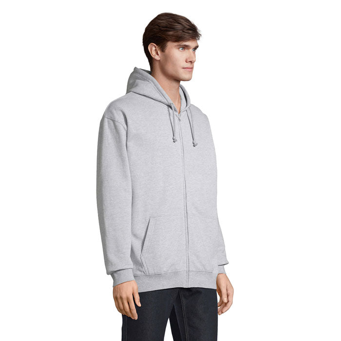 Unisex Organic Cotton Zip-Up Hoodie - 280 gsm | SOL'S CARTER S03812