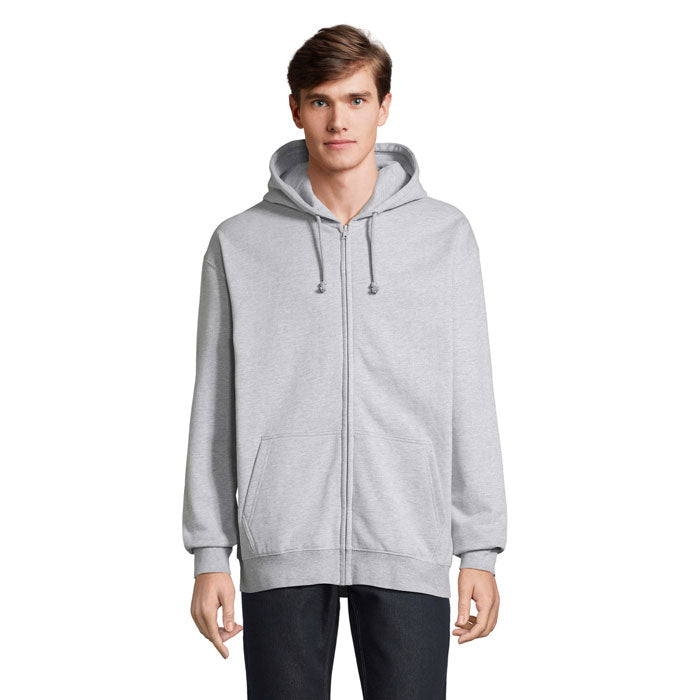 Unisex Organic Cotton Zip-Up Hoodie - 280 gsm | SOL'S CARTER S03812