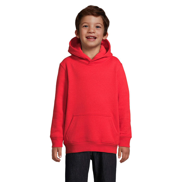 Kids' Organic Cotton Hooded Sweatshirt - 280 GSM | CONDOR KIDS S04238