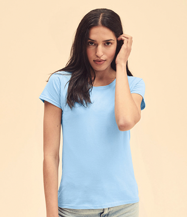 Camisetas femininas Fruit of the Loom 165 gr