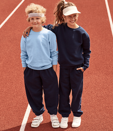 sudadera fruit of the loom classic set in kids unisex